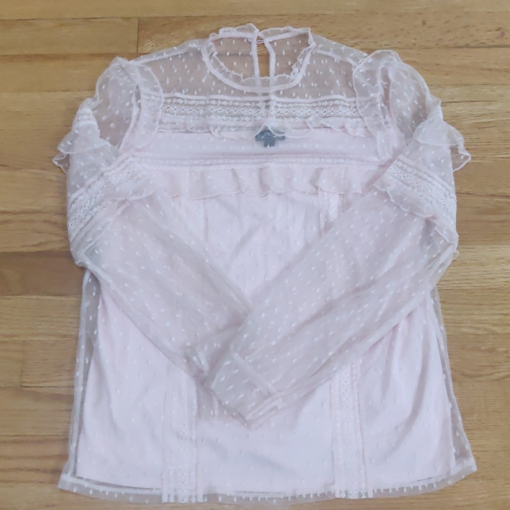Long Sleeved, Light Pink, Express Blouse